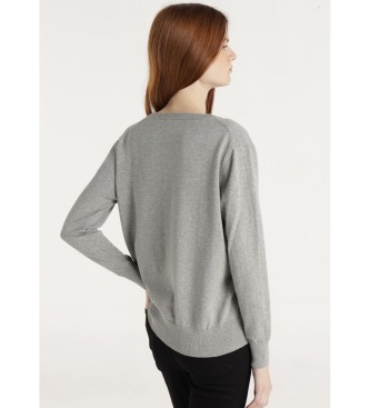 Lois Jeans Elsa Gina trui grijs