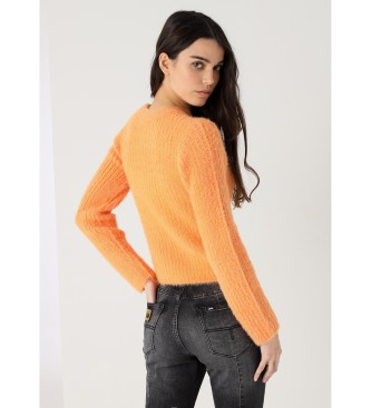 Lois Jeans Camisola fofa laranja