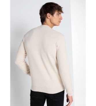 Lois Jeans LOIS JEANS - Jersey de cuello perkins beige