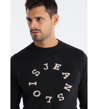 Lois Jeans Palm Sleet trui zwart