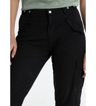 Lois Jeans Cargo-bukser i sort