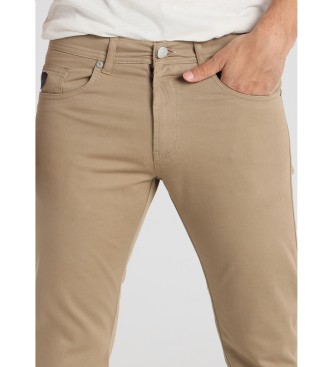 Lois Jeans Beige Hose mit normaler Passform