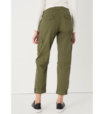 Lois Jeans Cargo broek verstelbare stukken groen