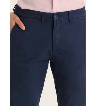 Lois Jeans Redne hlače chino - Srednja škatla s štirimi žepi, mornarsko modra
