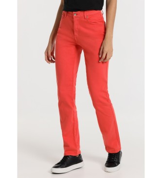 Lois Jeans Calas rectas - Cales 5 bolsos vermelho