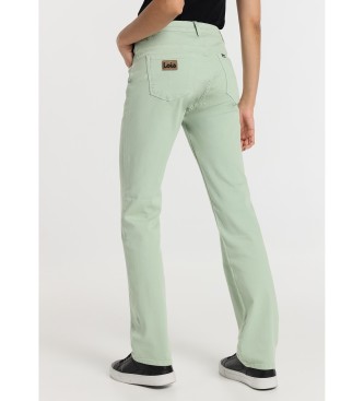 Lois Jeans Straight trousers - Shorts 5 pockets green