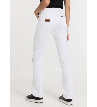 Lois Jeans Pantalon droit - Pantalon court  5 poches blanc