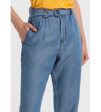 Lois Jeans Tencelowe spodnie balonowe - długie spodnie niebieskie