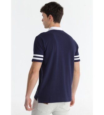 Lois Jeans Koszulka polo Elite w kolorze granatowym z haftem