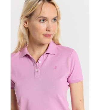 Lois Jeans Basic teijdo pique kortrmet slim polo shirt