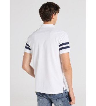 Lois Jeans Polo bicolore bianca