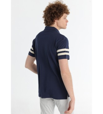 Lois Jeans Marine tweekleurige polo
