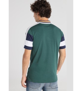 Lois Jeans Polo a blocchi verdi