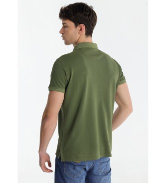 Lois Jeans Polo basic con toppa verde