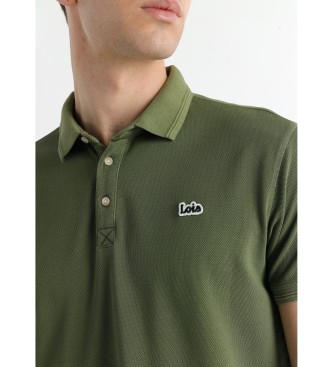 Lois Jeans Polo basic con toppa verde