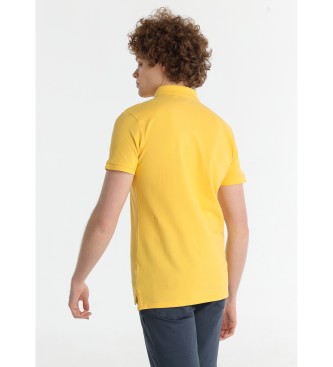 Lois Jeans Klassisches gelbes Poloshirt