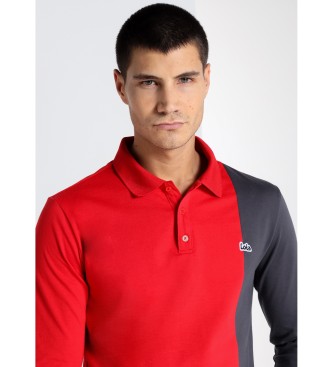 Lois Jeans LOIS JEANS - Contrast long-sleeved polo shirt red