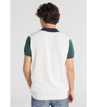 Lois Jeans Polo a contrasto bianco
