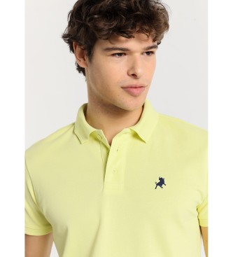 Lois Jeans Short sleeve polo shirt with yellow embroidered logo