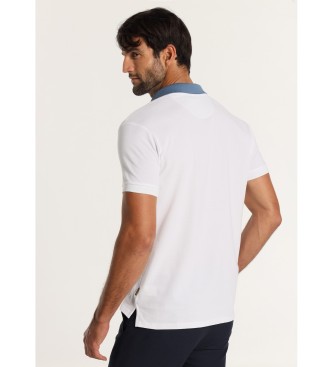 Lois Jeans LOIS JEANS - Short sleeve polo shirt with two-tone chest stripes white