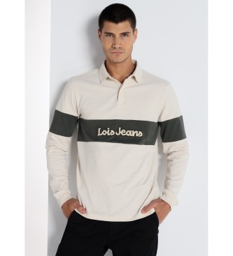 Lois Jeans LOIS JEANS - Long sleeve polo white