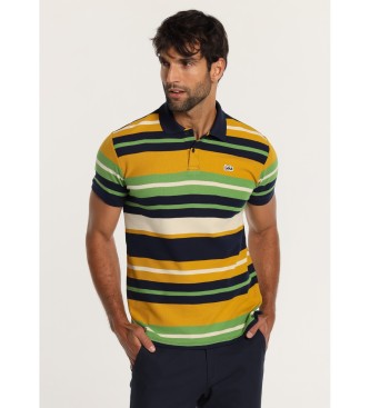 Lois Jeans LOIS JEANS - Multicolour striped short sleeve pique polo shirt