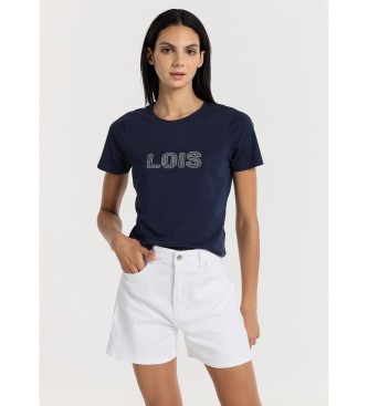 Lois Jeans Shorts kleur mom fit - 5-pocket lange broek wit