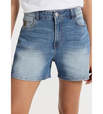 Lois Jeans Maminjske kratke hlače iz džinsa - Modre dolge hlače