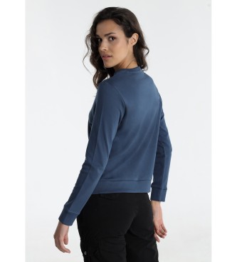 Lois Jeans Felpa con cappuccio blu
