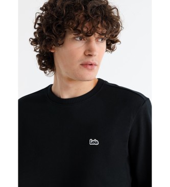 Lois Jeans Sudadera bsica con logo negro