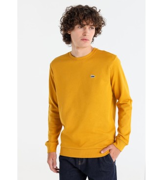 Lois Jeans Sudadera bsica con logo amarillo