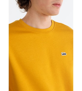 Lois Jeans Sudadera bsica con logo amarillo