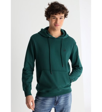 Lois Jeans Sudadera bsica canguro verde