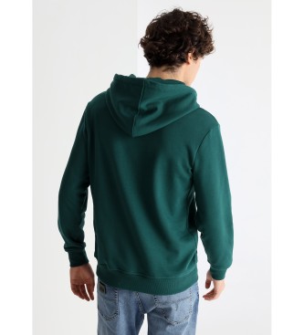 Lois Jeans Sudadera bsica canguro verde