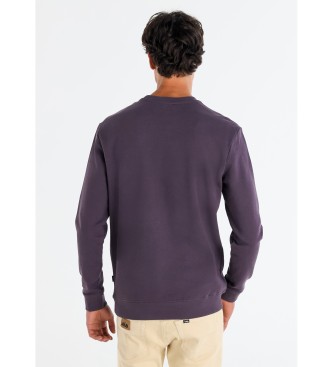 Lois Jeans Camisola básica com logótipo estampado lilás