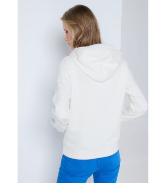 Lois Jeans Grafica Cut Out hoodie white
