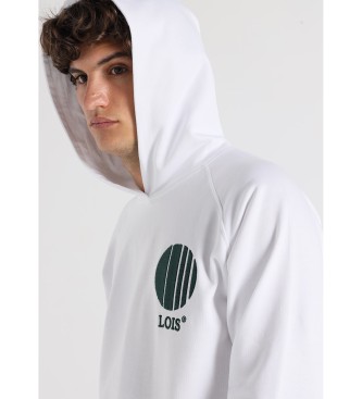 Lois Jeans Tennis Graphic Hoody Blanc