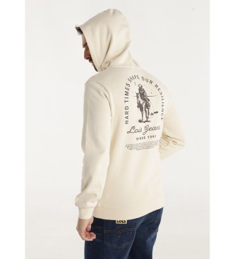Lois Jeans Mikina Coronet v bež barvi