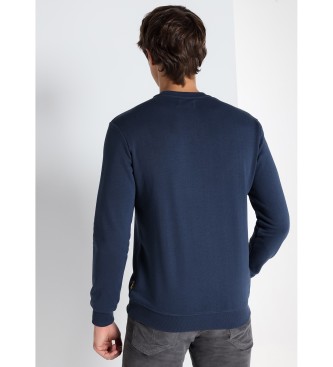 Lois Jeans LOIS JEANS - Sweatshirt com gola box em azul marinho