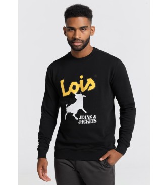 Lois Jeans Jeans & jakker Logo-sweatshirt sort