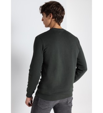 Lois Jeans LOIS JEANS - Jeans & Jackets Sweatshirt vert  col rond avec logo