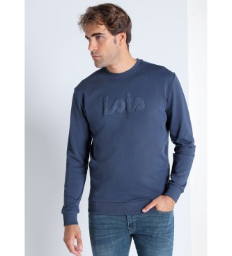 Lois Jeans LOIS JEANS - Sweatshirt med marinebl krave