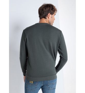 Lois Jeans LOIS JEANS - Sweatshirt med grn krave