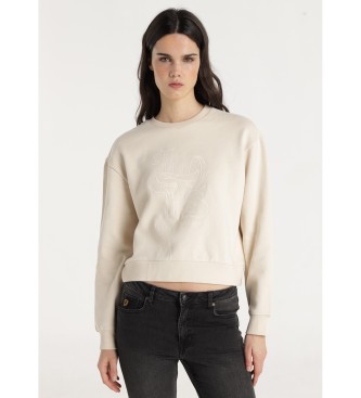 Lois Jeans Felpa beige Leane Medal