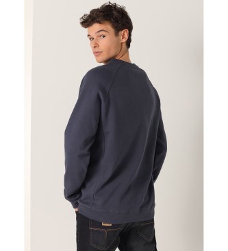 Lois Jeans Front quilted sweatshirt navy
