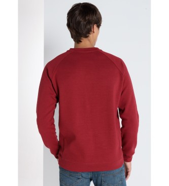 Lois Jeans LOIS JEANS - Burgundy quilted sweatshirt box neck front