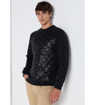 Lois Jeans LOIS JEANS - Sweatshirt collar box front quilted black