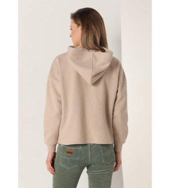 Lois Graphic brown hooded sweatshirt with hood