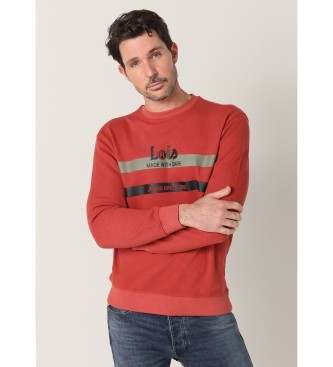 Lois Jeans Burgundy jacquard sweatshirt