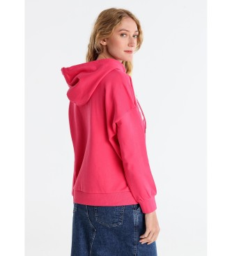 Lois Jeans Kanguro sweatshirt pink sequins